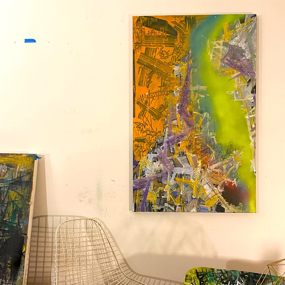 Original Wall Fine Art Canvas “Arrondisemont”,2021